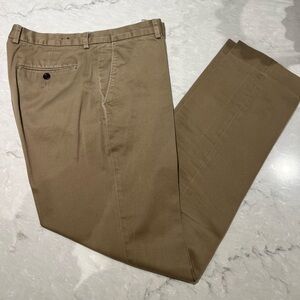J. Crew Men’s Bowery Stretch Khaki Cotton Pants 32L W32, Slim